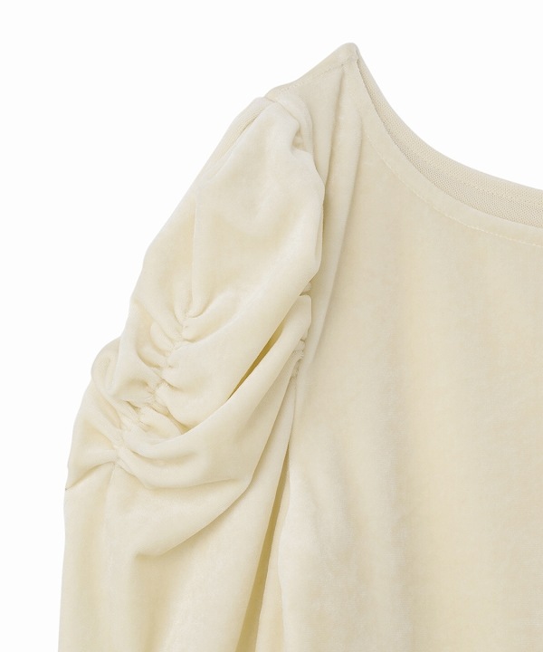 COCODEAL ココディール ベロアドッキングバルーントップス 76121547