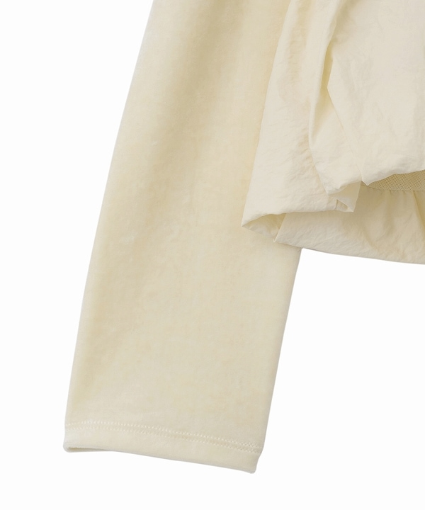 COCODEAL ココディール ベロアドッキングバルーントップス 76121547