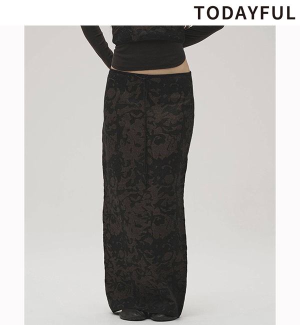 ��ͽ���ʡ�TODAYFUL �ȥ��ǥ��ե�   Jacquard Knit Skirt 12610810 7����8�������ͽ�� /����󥻥������Բľ���