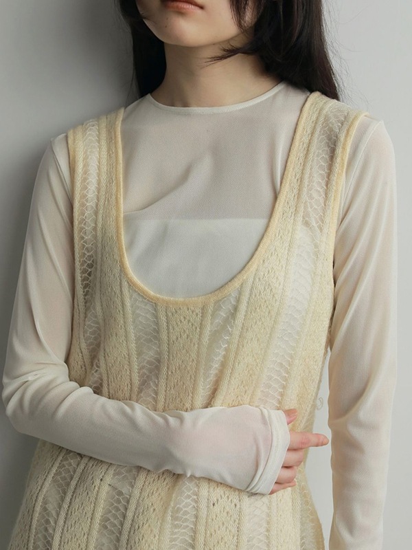 SOLD OUTanuke ̡  2way Sheer Tops 62520609 /󥻥Բľʡˤ15ޤ¨ȯ(˰ʳ)