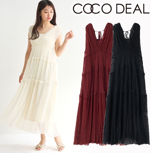 COCODEAL ココディール レースティアードワンピース 75515050