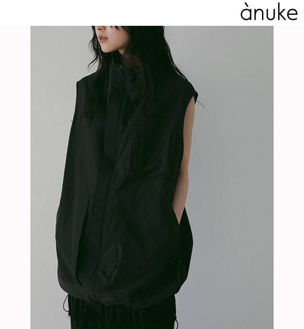anuke ����̡���  Standcollar Pocket Vest 62610103  /����󥻥������Բľ��� �������ˤ�15���ޤ�¨��ȯ��(���˰ʳ�)��