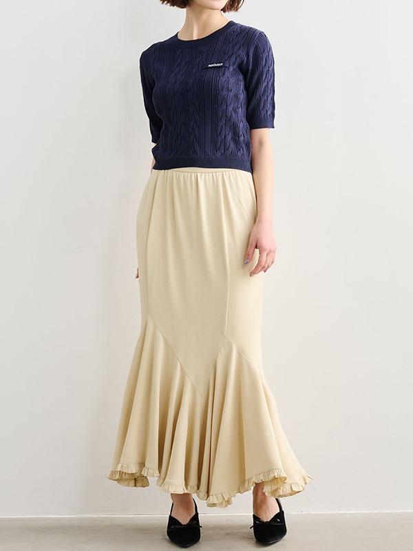 SALE30%OFF】COCODEAL ココディール ヘムフリルマーメイドスカート