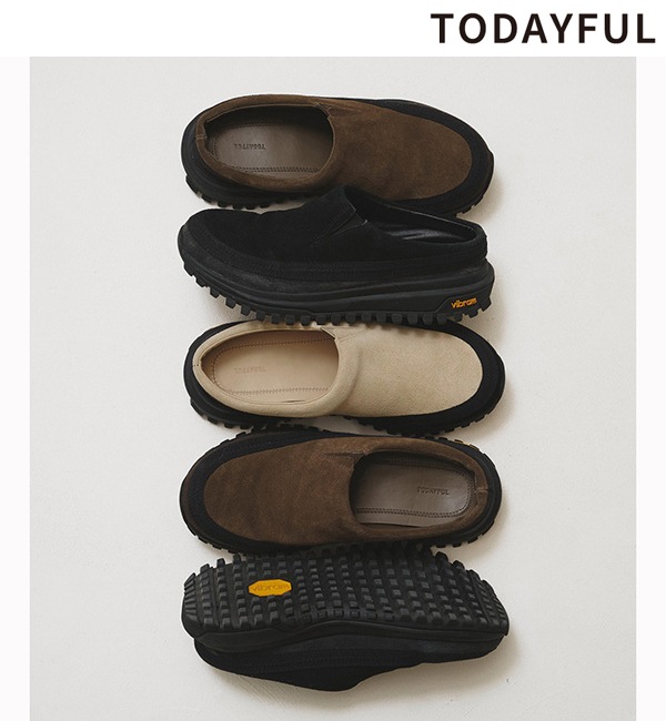 ��ͽ���ʡ�TODAYFUL �ȥ��ǥ��ե�  Vibramsole Leather Sabot 12611032 7����8�������ͽ�� /����󥻥������Բľ���