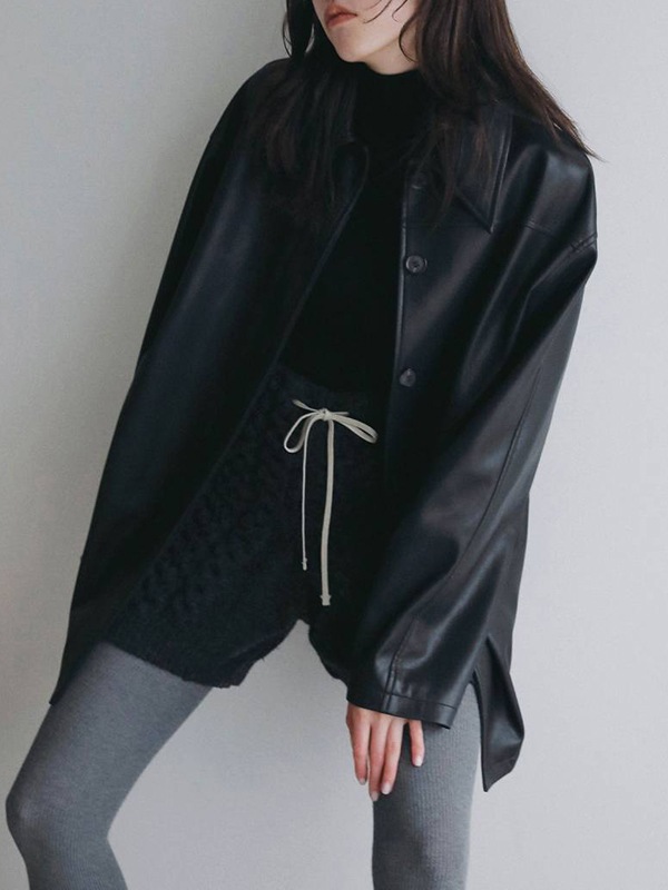 anuke ����̡��� Ecoleather Over Jacket 62620105 /����󥻥������Բľ��ʡ������ˤ�15���ޤ�¨��ȯ��(���˰ʳ�)��