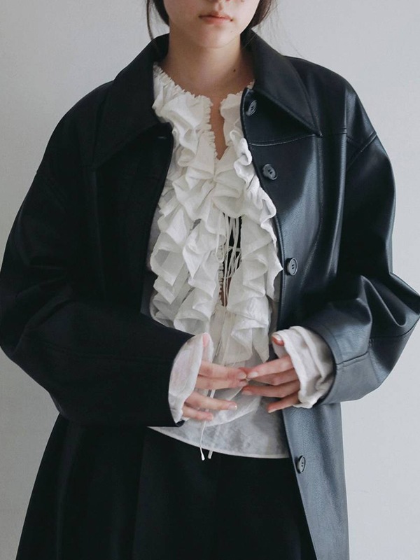 anuke ����̡��� Ecoleather Over Jacket 62620105 /����󥻥������Բľ��ʡ������ˤ�15���ޤ�¨��ȯ��(���˰ʳ�)��