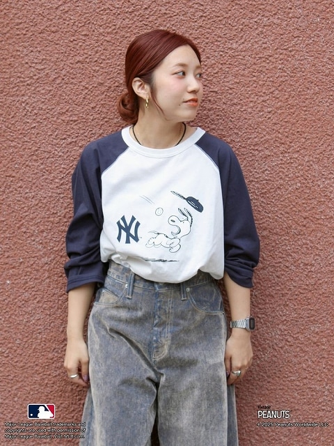 ��SALE50%OFF��Ungrid ���󥰥�å�  ��MLB��PEANUTS�ۥ饰���Tee 112542779701 �ͥ��ݥ�����̵�� /����󥻥������Բľ��ʡ������ˤ�15���ޤ�¨��ȯ��(���˰ʳ�)��