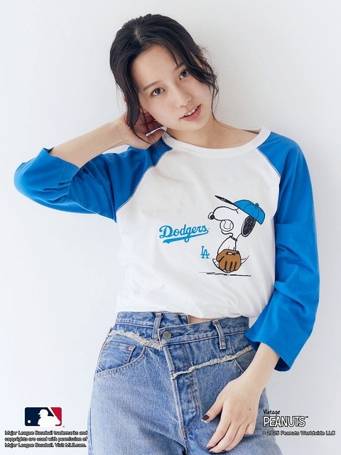 ��SALE50%OFF��Ungrid ���󥰥�å�  ��MLB��PEANUTS�ۥ饰���Tee 112542779701 �ͥ��ݥ�����̵�� /����󥻥������Բľ��ʡ������ˤ�15���ޤ�¨��ȯ��(���˰ʳ�)��