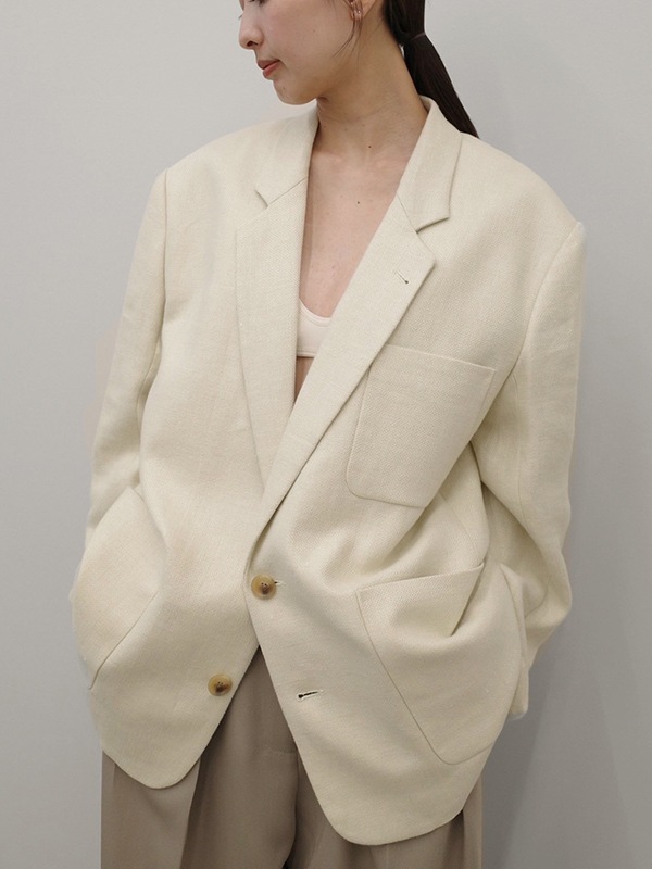 TODAYFUL �ȥ��ǥ��ե�  Boyfriend Linen Jacket 12610107  /����󥻥������Բľ��� �������ˤ�15���ޤ�¨��ȯ��(���˰ʳ�)��