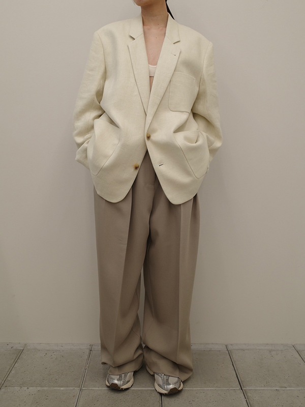 TODAYFUL �ȥ��ǥ��ե�  Boyfriend Linen Jacket 12610107  /����󥻥������Բľ��� �������ˤ�15���ޤ�¨��ȯ��(���˰ʳ�)��