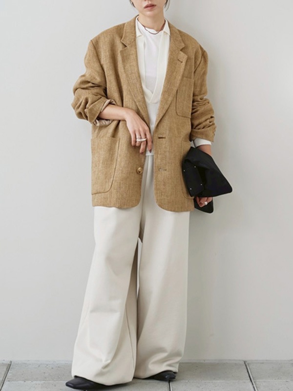 TODAYFUL �ȥ��ǥ��ե�  Boyfriend Linen Jacket 12610107  /����󥻥������Բľ��� �������ˤ�15���ޤ�¨��ȯ��(���˰ʳ�)��