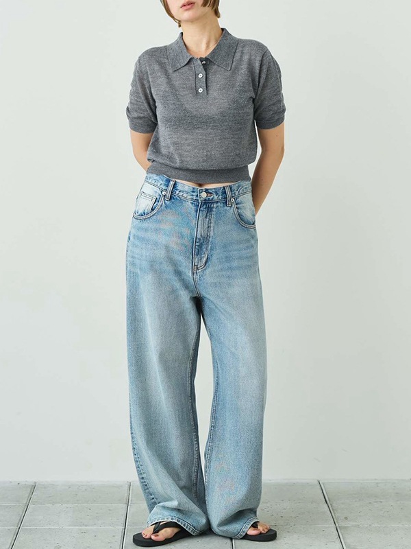 �ڴ��ָ���ݥ����5%��10/18(��)23:59�ޤǡۡ�ͽ���ʡ�TODAYFUL �ȥ��ǥ��ե�  Mohair Knit Polo 12710528 4����5�������ͽ�� /����󥻥������Բľ���