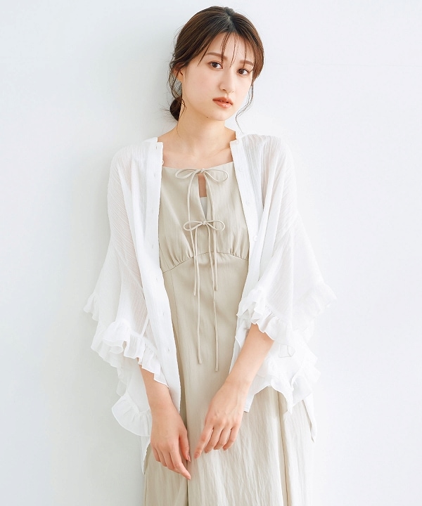 SALE30%OFF】COCODEAL ココディール 楊柳フリルブラウス