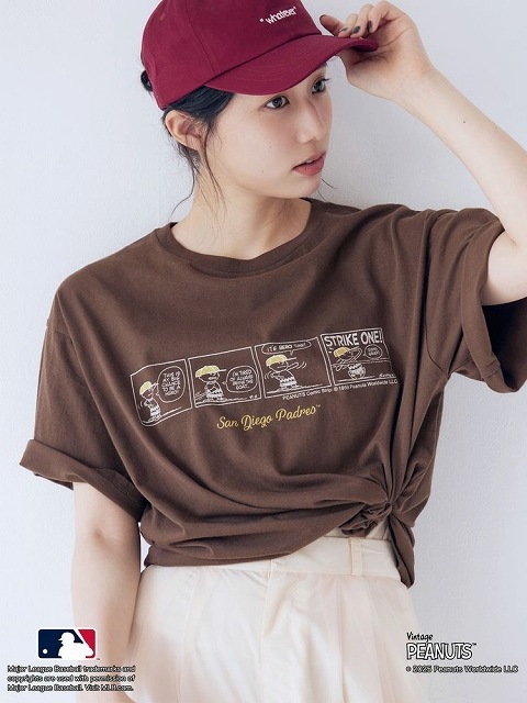 ��SALE50%OFF��Ungrid ���󥰥�å�  ��MLB��PEANUTS�ۥ���Tee 112542779801 �ͥ��ݥ�����̵�� /����󥻥������Բľ��ʡ������ˤ�15���ޤ�¨��ȯ��(���˰ʳ�)��