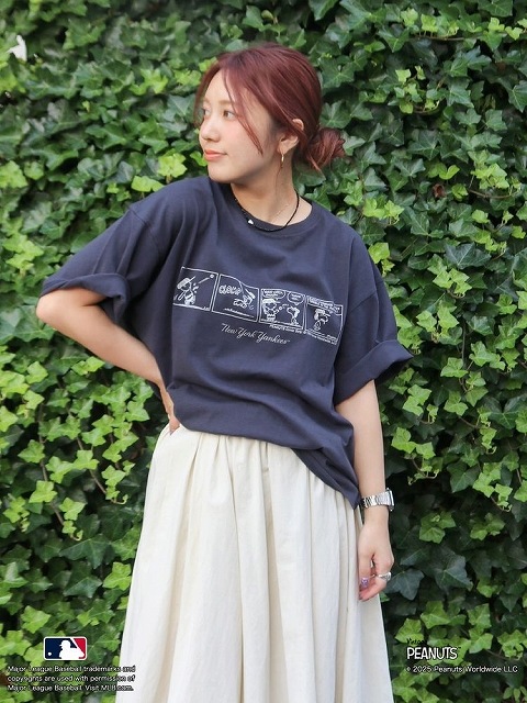 ��SALE50%OFF��Ungrid ���󥰥�å�  ��MLB��PEANUTS�ۥ���Tee 112542779801 �ͥ��ݥ�����̵�� /����󥻥������Բľ��ʡ������ˤ�15���ޤ�¨��ȯ��(���˰ʳ�)��