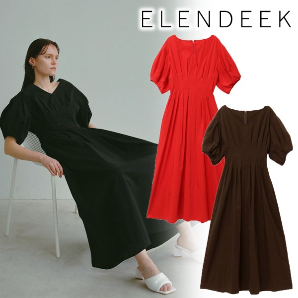 エレンディーク WAIST TU CKED OP ウエストタックワンピース 2025SS美  