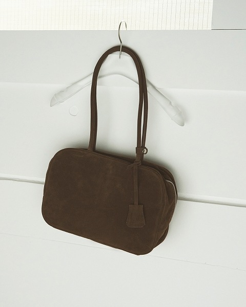 【美品】anuke Ecoleather Boston Bag（ブラウン） anuke アンヌーク Ecoleather Boston Bag 62521018 /キャンセル