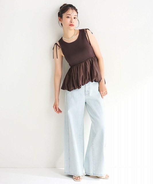 SALE40%OFF】COCODEAL ココディール ツイストシームバギーデニムパンツ