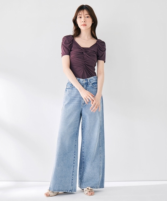 SALE40%OFF】COCODEAL ココディール ツイストシームバギーデニムパンツ