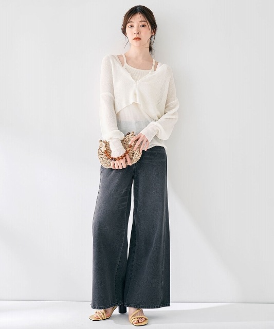 SALE40%OFF】COCODEAL ココディール ツイストシームバギーデニムパンツ