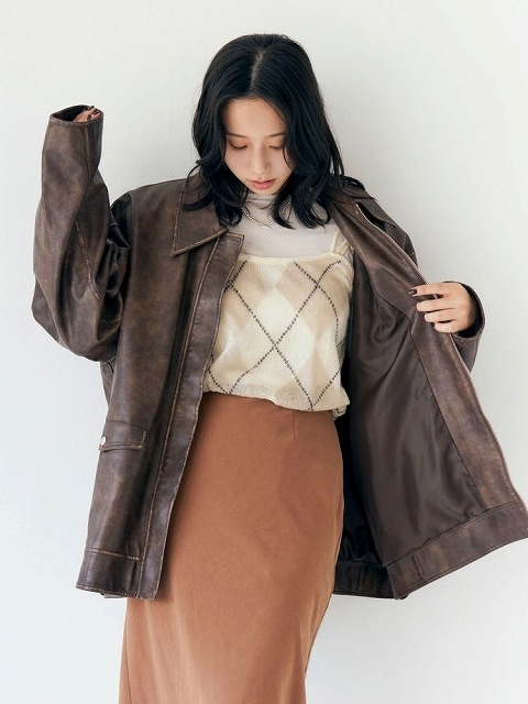 期間限定15%OFF】Ungrid アングリッド ルーズシルエットフェイク