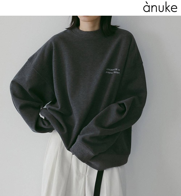 anuke ����̡���  Embroidery Logo Sweat 62610606  /����󥻥������Բľ��� �������ˤ�15���ޤ�¨��ȯ��(���˰ʳ�)��