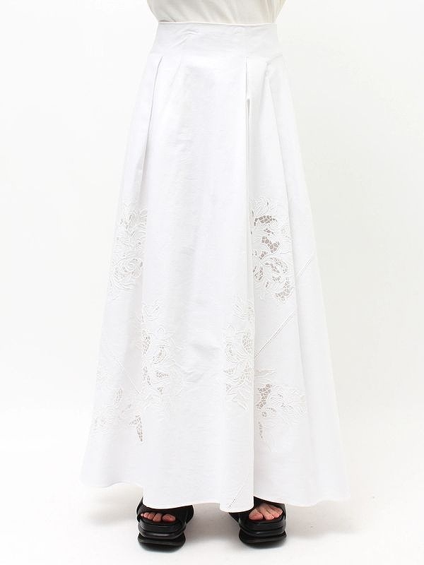 期間限定15%OFF】ELENDEEK エレンディーク EMBROIDERY FLARE SK エン
