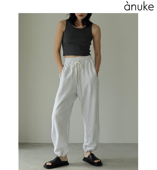 SOLD OUT】anuke アンヌーク Drawstring Sweat Pants 62410713 