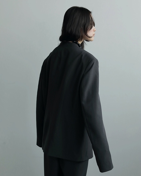 anuke アンヌーク Collarless Over Jacket 62520106 /キャンセル返品