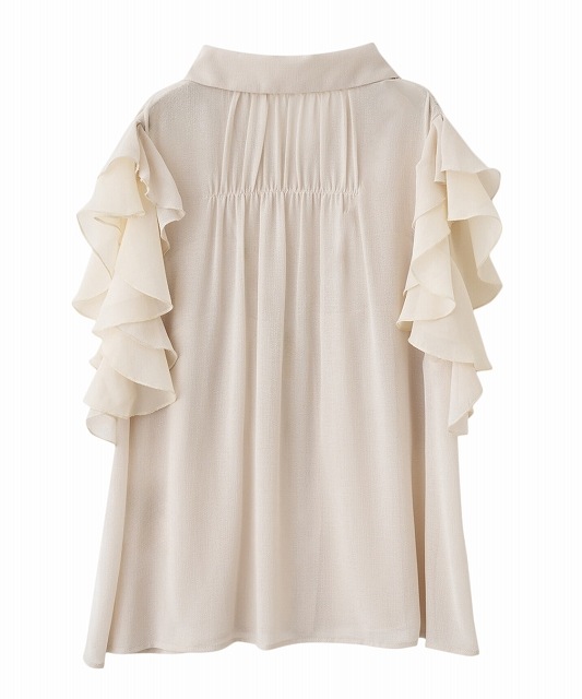 【1回のみ使用】ココディール フリルシャツブラウス　25AW 75518048 SALE20%OFF】COCODEAL ココディール フリルシャツブラウス 75518048