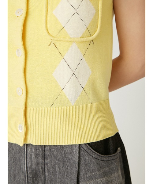 期間限定20%OFF】FRAY I.D フレイアイディー ノースリポロニットジレ