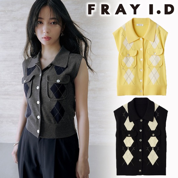 期間限定10%OFF】FRAY I.D フレイアイディー ノースリポロ