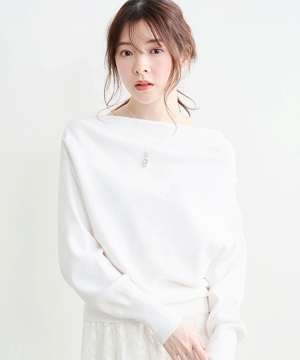 COCODEAL ココディール ドレープオフショルニット 76131551