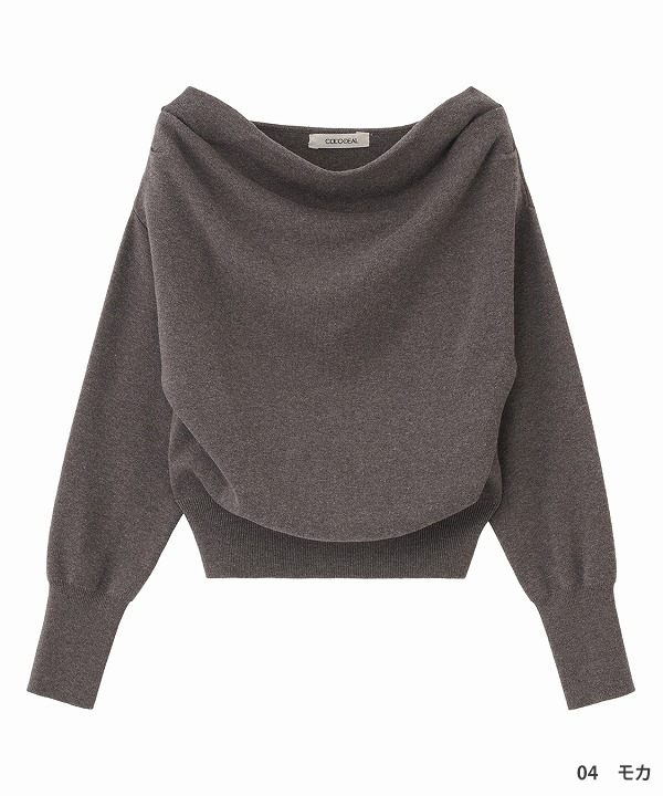 COCODEAL ココディール ドレープオフショルニット 76131551