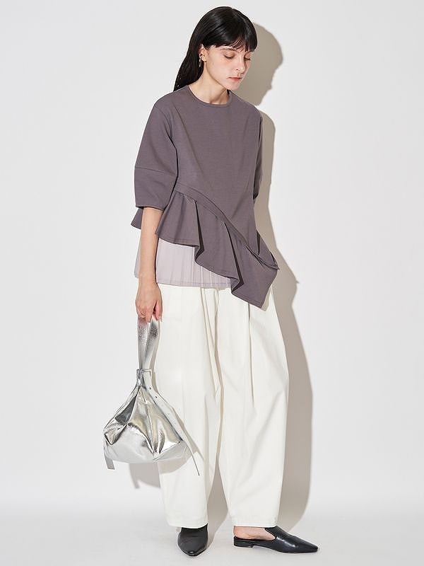 お値下げ　新品未使用タグ付　Heve イージーベルPT エクリュ34 期間限定10%OFF】【予約商品】ELENDEEK エレンディーク EASY TUCK