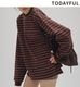 TODAYFUL �ȥ��ǥ��ե�  Border Long T-shirts 12520613  /����󥻥������Բľ��� �������ˤ�15���ޤ�¨��ȯ��(���˰ʳ�)��