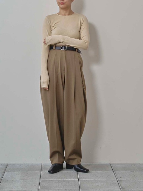 TODAYFUL Tuck Tapered Trousers トゥデイフル TODAYFUL トゥデイフル Tapered Tuck Trousers 12520710