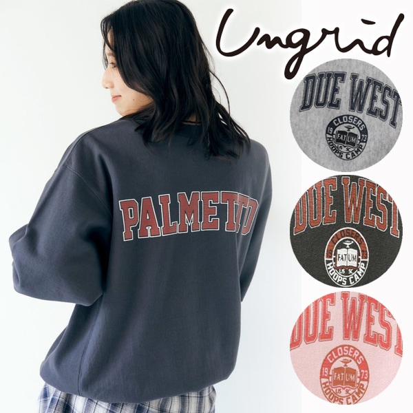 期間限定10%OFF】Ungrid アングリッド ビッグシルエットロゴ