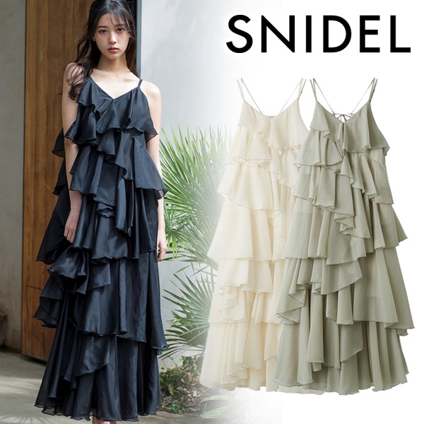 �ڴ��ָ���10%OFF��SNIDEL ���ʥ��ǥ�  ���ѥ����ƥ������ɥ���ߥɥ쥹 SWFO264015  /����󥻥������Բľ��� �������ˤ�15���ޤ�¨��ȯ��(���˰ʳ�)��