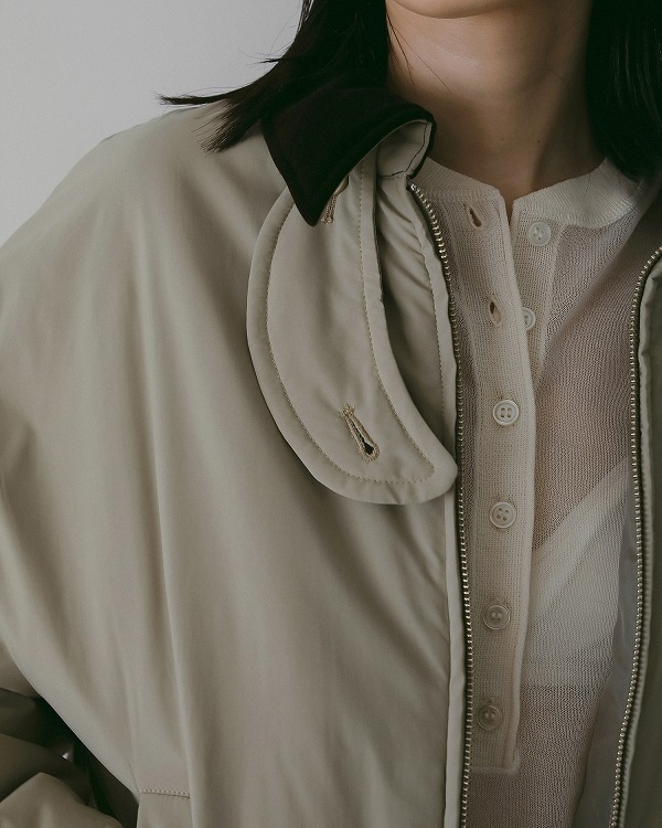 予約商品】anuke アンヌーク Velour Collar Blouzon 62610203 1月末～2 