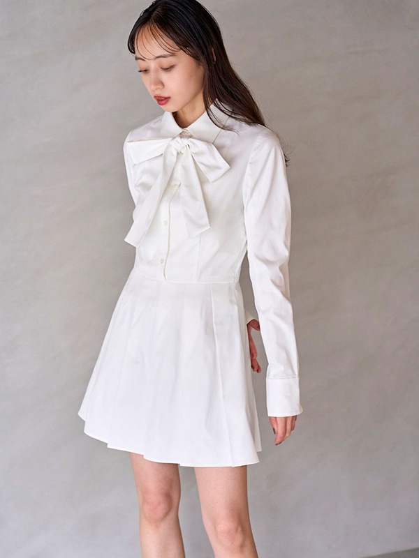 期間限定15%OFF】SNIDEL スナイデル シャツコンビチュニック