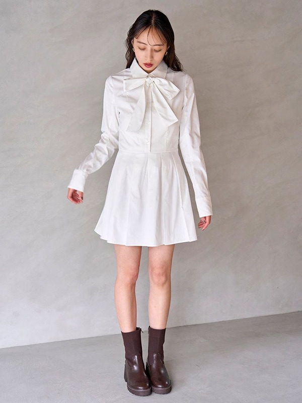 期間限定15%OFF】SNIDEL スナイデル シャツコンビチュニック