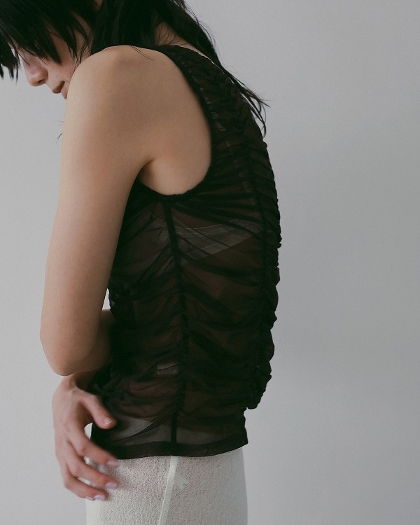 ��ͽ���ʡ�anuke ����̡���  Tulle Gather Tanktop 62610626 4������5��������ͽ�� �ͥ��ݥ�����̵�� /����󥻥������Բľ���