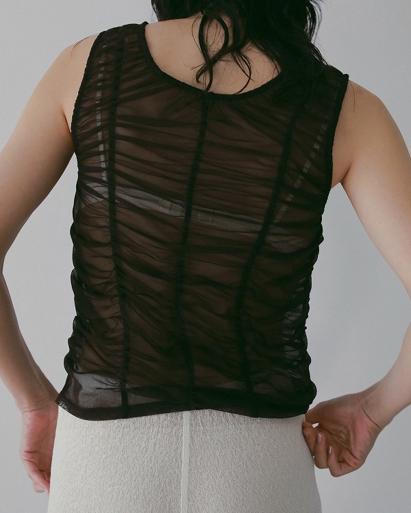 ��ͽ���ʡ�anuke ����̡���  Tulle Gather Tanktop 62610626 4������5��������ͽ�� �ͥ��ݥ�����̵�� /����󥻥������Բľ���