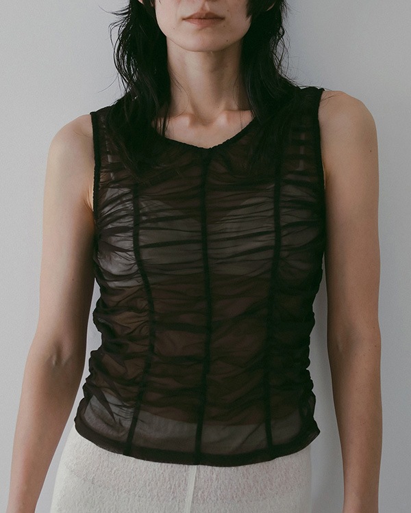 ��ͽ���ʡ�anuke ����̡���  Tulle Gather Tanktop 62610626 4������5��������ͽ�� �ͥ��ݥ�����̵�� /����󥻥������Բľ���