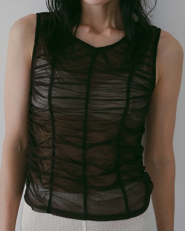 ��ͽ���ʡ�anuke ����̡���  Tulle Gather Tanktop 62610626 4������5��������ͽ�� �ͥ��ݥ�����̵�� /����󥻥������Բľ���