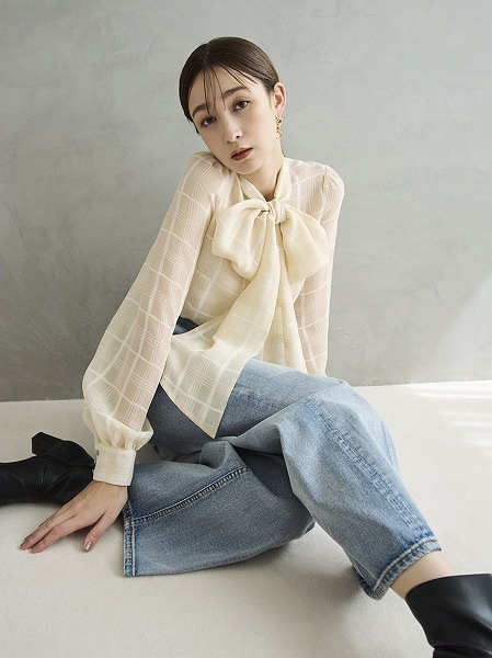 SALE50%OFF】FRAY I.D フレイアイディー BIGボウタイブラウス