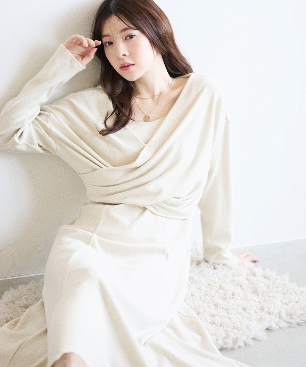 ココディール　カシュクールカットワンピース recommend__ ＿＿＿＿＿＿ ✓カシュクールカットワンピース ¥15,400