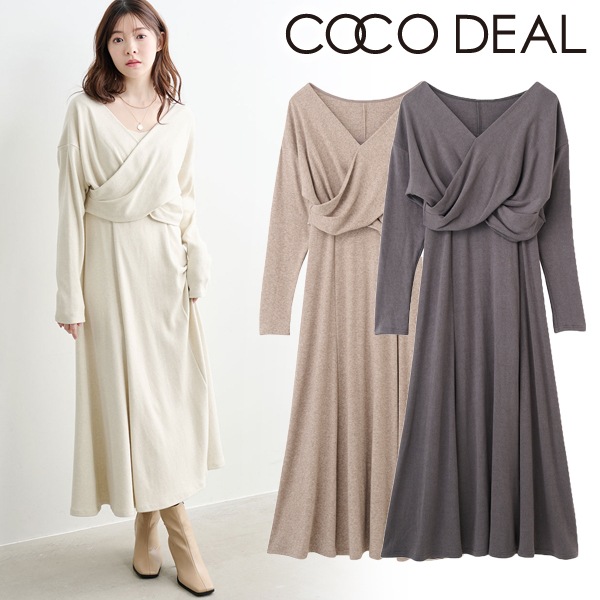 COCODEAL ココディール 2WAYカシュクールトップス×キャミワンピース