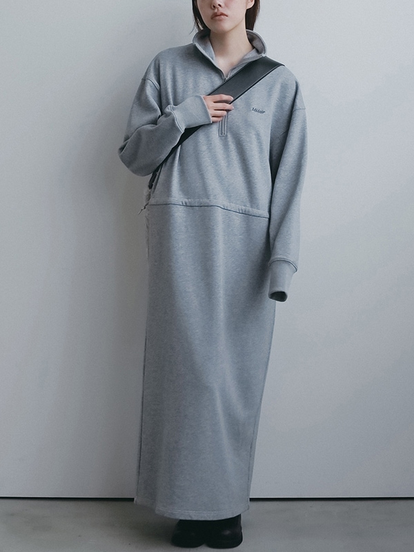 anuke ����̡��� Halfzip Sweat Onepiece 62620311 /����󥻥������Բľ��ʡ������ˤ�15���ޤ�¨��ȯ��(���˰ʳ�)��